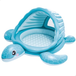 Piscina gonflabila Intex Turtle Cove 48677NP, 218 x 206 x 97 cm, cu 100 bile