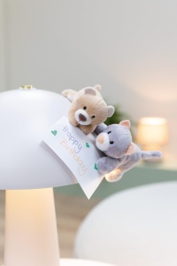 Pisica de Plus NICI MagNICI Katze Felli 12cm - gri, cu magnet, cadou ideal - Img 4