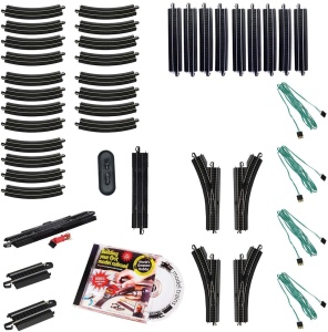 Pista de tren Bachmann Snap-Fit E-Z Track, 45 piese, otel, HO - Img 2