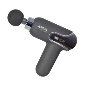 Pistol de masaj Jocca cu 9 viteze, 4 capete interschimbabile, acumulator 1500 mAh