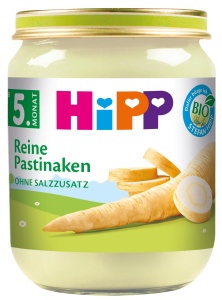 Piure de legume HiPP Bio Pastinaci, 6 x 125g, glutenfrei, fara aditivi