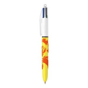 Pix BIC 4 Colours Velours, set 3 bucati, 1 mm, design tropical - Img 4