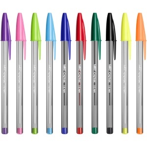 Pix BIC Cristal Multicolour, 20 culori, varf 1,6 mm, design clasic - Img 2