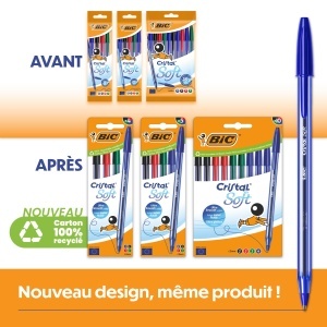 Pix BIC Cristal Soft, 1.2 mm, negru, set 10 bucati - Img 4