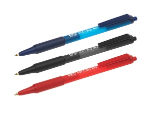 Pix BIC Soft Feel, 0,4 mm, albastru, cu grip din cauciuc - Img 2