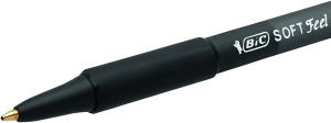 Pix BIC Soft Feel, 1,0 mm, Grip din cauciuc, Negru, 15 bucati - Img 3