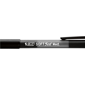 Pix BIC Soft Feel, 1.0 mm, negru, set de 36 bucati - Img 3