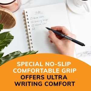 Pix BIC Soft Feel Clic Grip 0,4 mm, 12 bucati, Culoare Rosie - Img 4