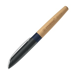 Pix cu cerneala STABILO Grow, design din lemn, ergonomic, reutilizabil