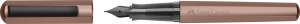 Pix Faber-Castell Hexo Bronze, cu penita din otel negru EF, design hexagonal - Img 2