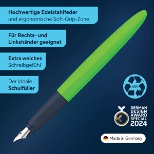 Pix pentru invatarea scrisului Schneider 162114 Wavy, verde, pentru dreptaci si stangaci - Img 2