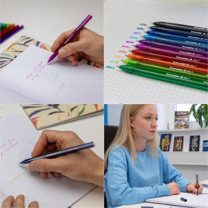 Pixuri Schneider Vizz, 10 bucati, culori diverse, tehnologie Gelco - Img 3