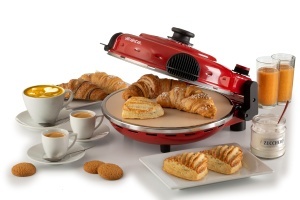 Pizzaofen Ariete 919 Rosu 400degC 1200W Placa refractara antiaderenta - Img 4