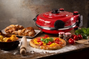 Pizzaofen Ariete 919 Rosu 400degC 1200W Placa refractara antiaderenta - Img 8