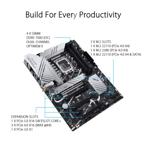 Placa de baza ASUS Prime Z790-P WiFi Intel LGA1700 DDR5 PCIe 50 - Img 3