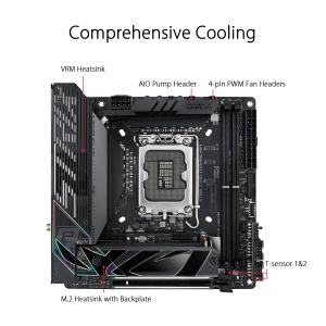Placa de baza ASUS ROG Strix Z790-I Gaming WiFi, Mini-ITX, DDR5, PCIe 5.0 - Img 3