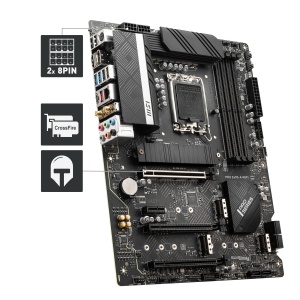 Placa de baza MSI PRO Z690-A WIFI ATX, accepta procesoare Intel de generatia a 12-a, LGA 1700, 14 Duet Rail 55A VRM, DDR5 Memory Boost 6400MHz/OC, 1 x PCIe 5.0 x16, 3 x M.2 Gen4 x4, 2.5G LAN, Wi-Fi 6E - Img 5
