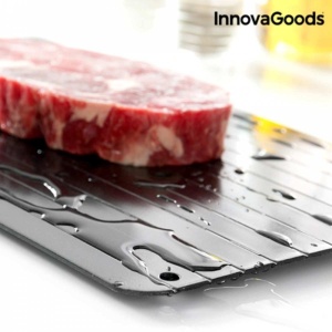 Placa de decongelare InnovaGoods Qheat, 35x20.5 cm, Metal, Negru - Img 4
