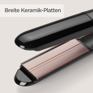 Placa de indreptat parul BaByliss Steam Smooth, 39 mm, negru - Img 3