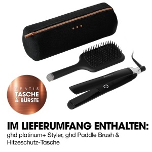 Placa de indreptat parul ghd platinum, negru, 185C, cu perie si husa - Img 5