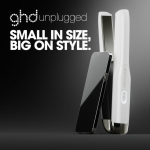 Placa de par GHD Unplugged, kabellosa, alba, 185C, 20 minute autonomie - Img 2