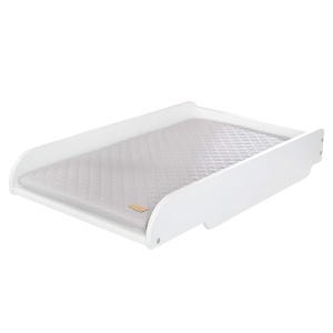 Placa de schimbare roba Style - Placa pentru pat copii 49x82 cm, alba, inclusa cu saltea moale