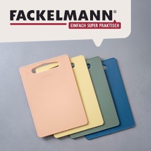 Placa de taiat Fackelmann 36 x 24 cm, pentru legume, fructe si carne, galbena - Img 6