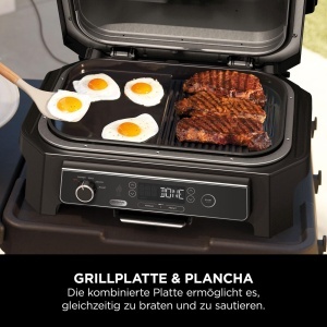 Placa Grill Ninja Woodfire XL 2-in-1 Antiaderenta Compatibila cu Modelele OG850OG901 Negru - Img 4