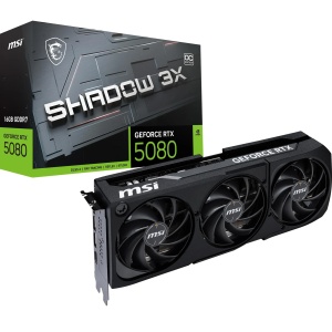 Placa video MSI GeForce RTX 5080 16G Shadow 3X OC, 16GB GDDR7, 2640 MHz