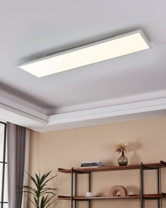 Plafoniera LED EGLO Salobrena 1, 120 cm, design minimalist, alba - Img 3
