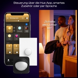 Plafoniera LED Philips Hue Surimu 30x30cm Lumina Alba si Colorata Control prin Aplicatie - Img 5