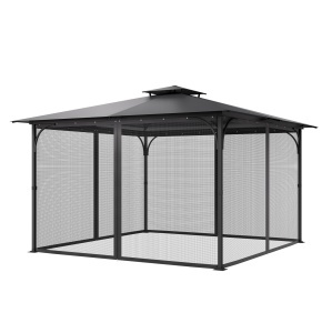 Plasa de insecte VEVOR JDM-365K pentru pavilion, 340x340 cm, cu fermoar