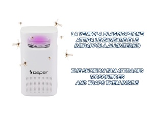 Plasa de tantari LED BEPER P206ZAN101 cu ventilator, silentioasa si portabila, fara utilizarea substantelor chimice, usor de curatat, cablu USB inclus - Img 4