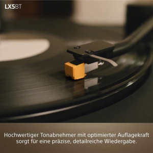 Platine de vinyl Sony PS-LX5BT, Bluetooth, automat, negru - Img 4
