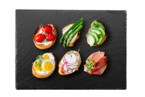 Platou Servire Tescoma GrandCHEF 30 x 20 cm, Negru, Din Naturschiefer - Img 2