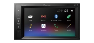 Player multimedia Pioneer DMH-A240DAB, 2-DIN, 6.2 inch, Bluetooth, DAB