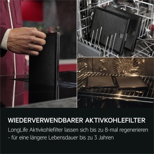 Plita cu inductie AEG TH84CB0BSZ, 80 cm, SaphirMatt, cu extractor integrat - Img 12