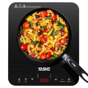 Plita cu inductie YASHE 2000W 10 trepte de temperatura Timer 4 ore Design portabil