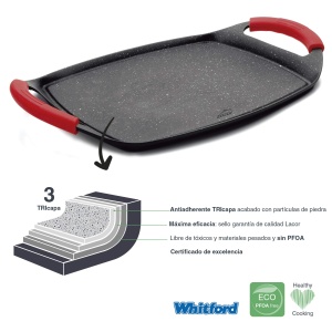 Plita grill Lacor 25536 Eco Stone 29x225 cm Antiaderenta PFOA-free - Img 6
