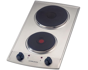 Plita incorporabila Rommelsbacher EBS 3074E, 2 plite, 3000W, inox