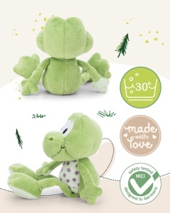 Plus Frosch Fridolin NICI 35cm - Verde - Jucarie moale pentru copii si adulti - Img 4