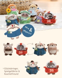 Plus Otter Jiro NICI 8cm cu Costum de Sushi, Culoare Maro - Img 6