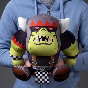 Plush Goff Ork Boy Club Mocchi Mocchi, 33 cm, jucarie moale, oficial Warhammer 40K - Img 2