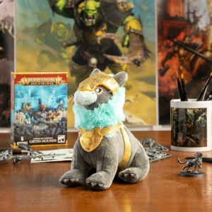 Plush Gryph-Hund Warhammer Age of Sigmar, 16.5 cm, Moale si Knautscht - Img 4