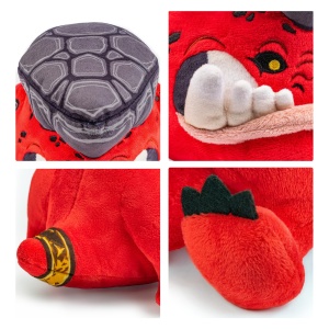 Plush Klonk the Rockbrow Squig Warhammer Age of Sigmar 19 cm, Moale, Deko pentru Fani - Img 4