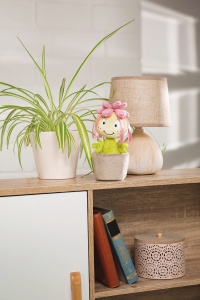 Plush Plant Sedum Amalia 18cm roz - Jucarie de plus pentru copii si adulti - Img 7