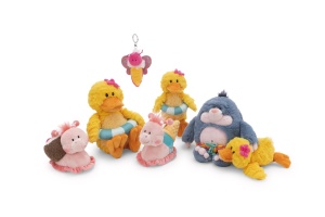 Plush Schnecke NICI 15cm - roz, cu detalii de cocos, pentru copii si adulti - Img 6