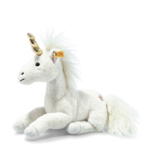 Plush Unicorn Steiff Unica Schlenker 27 cm, Alb, Jucarie din Plus