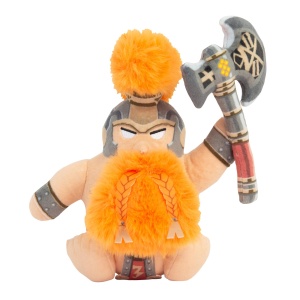 Plush Warhammer Fyreslayer TOMY, Figurina Duardin, Axa de Foc, 30 cm