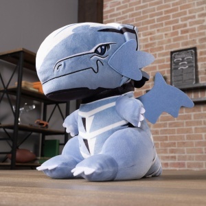Plush Yu Gi Oh Dragon Alb cu Ochi Albastri Club Mocchi Mocchi 38,1 cm - Img 6